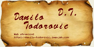 Danilo Todorović vizit kartica